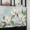 thumbnail image 6 of Botanical Flowers Valances for Windows Farmhouse Kitchen Curtains Valances Rod Pocket Valance Curtains for Kitchen Windows Country Magnolia Leaves Branches Window Valances for Bathroom 42"x18", 6 of 6