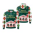 thumbnail image 3 of Sudadera con capucha navideña con estampado completo para hombres y mujeres, sudadera con capucha con gráfico de Papá Noel, sudaderas holgadas de gran tamaño, ropa para hombres, 3 of 5