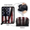 thumbnail image 7 of Jeiento American Flag Car Trash Can Bin Car Trash Bag Bin with Zipper for Outdoor Traveling Vehicle Garbage Cans Front Seat Automotive Garbage Cans 4Th of July Decor, 7 of 7