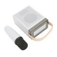 thumbnail image 5 of Máquina de Karaoke Iluminación RGB multifunción Altavoz Bluetooth portátil con 2 micrófonos inalámbricos para Adultos y niños Blanco, 5 of 5