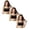 Black 3PCS, variant on Girls Training Bra Seamless Vest Top For Tweens Teen Breathable Half Camisole Lace Trim Underwear 3PCS