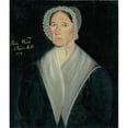thumbnail image 2 of Sheldon Peck 15x17 Black Ornate Wood Framed Double Matted Museum Art Print Titled - Portrait of Mrs. William W. Welch (C. 1837), 2 of 5