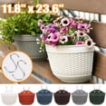 thumbnail image 1 of Cheer.US Wall Hanging Planter Pot Vertical Garden Living Wall Mount Window Hang Indoor Outdoor Plant Flower Basket for Kitchen Herb Balcony Railing Shelf Fence Bedroom Trellis Decor, 1 of 7