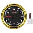 thumbnail image 2 of Auto Timepiece,2in Universal Clock Gauge Dial Clock Meter Dashboard Time Clock Elevated Design, 2 of 14