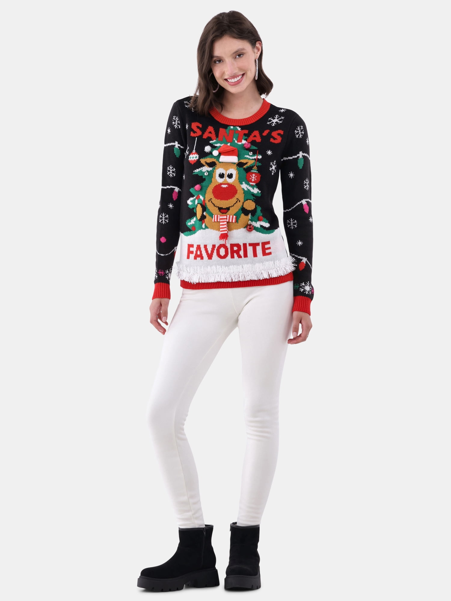 No Boundaries Christmas Sweater, Women's