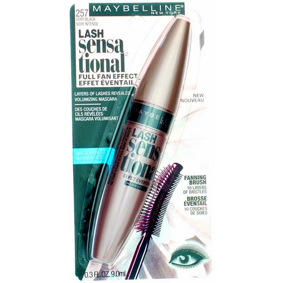 Maybelline Lash Sensational Waterproof Mascara, Very Black, 0.30 oz