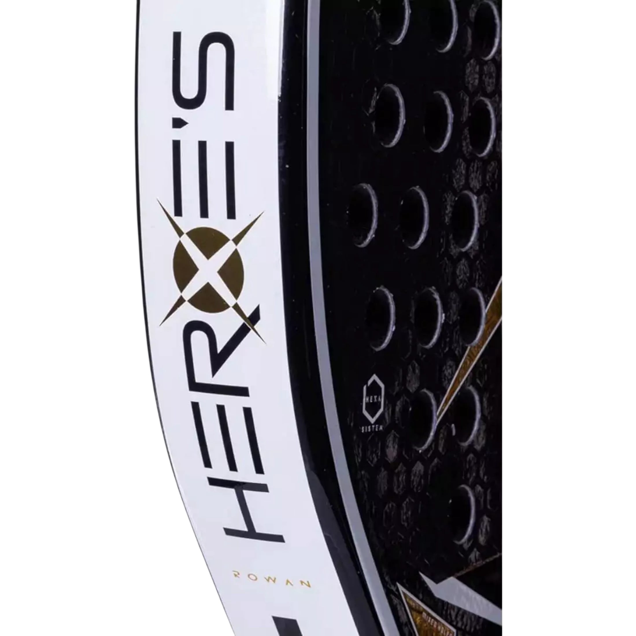 Heroe's Brand Sport ROWAN Tito Allemandi 2025 Pro Padel Racket with 18K Textream Carbon Silver Diamond Shape