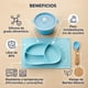 thumbnail image 5 of Plato para Bebé Match & Enjoy con Divisiones en Forma de Conejo Color Azul, 5 of 5