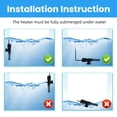 thumbnail image 5 of Aquaneat Aquarium Heater, 25W Small Betta Fish Tank Heater, Mini Preset Water Thermostat with a Thermometer, 5 of 6