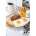 thumbnail image 3 of Tuxton China TBS-018 Bahamas 15oz. Narrow Rim with Brown Speckle Nappie - White  - 3 Dozen, 3 of 3