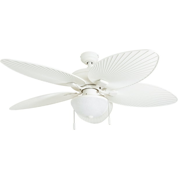Honeywell Inland Breeze 52 White, Outdoor Oscillating Ceiling Fan With Light
