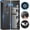 4-5 Fingerprint Gun Safe, variant on Fireproof Gun Safe, Quick Access Password Long Gun Safe, 5-7 Gun Safes for Home Guns and Pistols with LCD Keypad, Gun Cabinet for Guns and Shotguns with 3 Adjustable Racks,Ammo Box