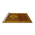 thumbnail image 2 of Ahgly Company Machine Washable Indoor Rectangle Persian Yellow Traditional Area Rugs, 5' x 7', 2 of 4