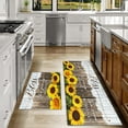 thumbnail image 2 of Sunflower Kitchen Rugs Sets of 2 Sunflower Kitchen Mat Washable Non-Slip Kitchen Floor Mats for in Front of Sink Sunflower Kitchen Decor, 2 of 6