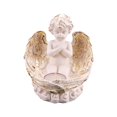 thumbnail image 2 of Adorable estatua de ángel con portavelas LED Tealight Colección Adornos Estatuilla de ángel para la entrada Mantel Inicio Decoración de de Estilo C perfecl estatua de ángel, 2 of 8
