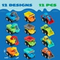 thumbnail image 4 of Joyfy 12 Pcs Car Toys, Mini Construction Pull Back Car Set with Excavator, Dump Truck and Bulldozers, Kids Sand Toy Trucks, Christmas Birthday Gift for Toddlers, 4 of 8
