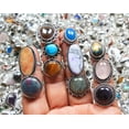 thumbnail image 6 of Kirti Impex 30 Pcs Lot Of Silver Plated handmade rings with Natural Crystals for women Statement rings Bridesmaid gift Holiday Gift Rings, 6 of 12