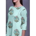 thumbnail image 4 of Bimba Kurtis Droit Imprimé pour Femmes Robe Tunique d'Été Manches 3/4, 4 of 6