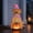 Pink, variant on Halloween Pink Retriever Dog Statue, Large Sitting Dog Figurine with Pink Witch Hat & Cape, LED Light Up Jack-O-Lantern Pumpkin Decor