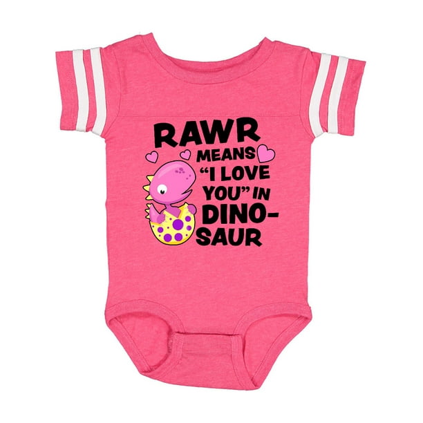 INKtastic - Rawr Means I Love You in Dinosaur Valentine in Pink Infant ...