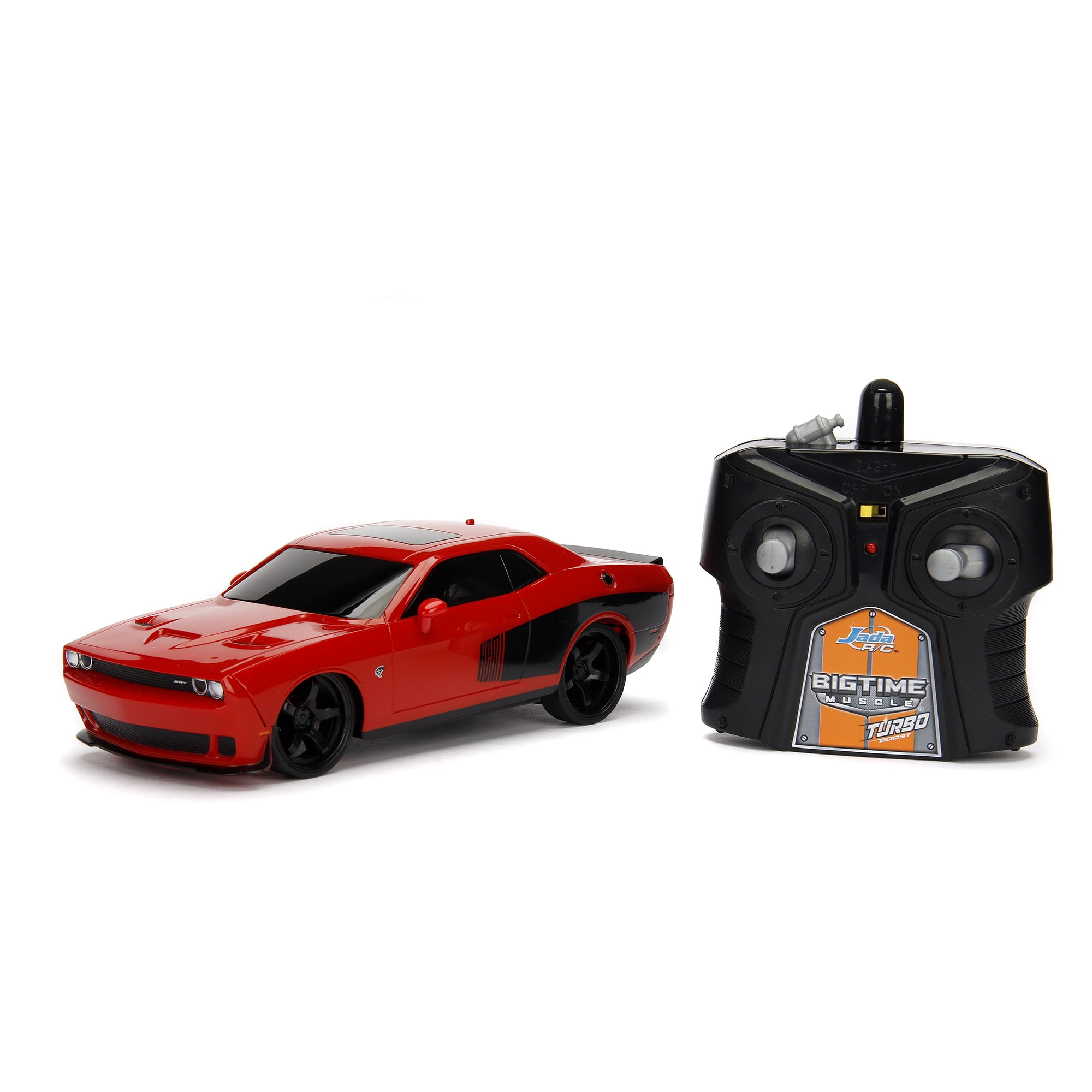 2015 Dodge Challenger SRT Hellcat V8 Black Red Schwarz Rot 1:24 Jada Toys 97855