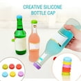 thumbnail image 4 of Sktrjpolfis  Silicone Beer Bottle Caps 6Pcs Reusable Sealing Bottle Topper Leakproof Fresh-Keeping for Beer and Bottled Drinks, 4 of 6