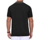 thumbnail image 3 of CAMISA POLO DE PUNTO PARA HOMBRE INSPIRE CHIC CON HEMBROS RIBETEADOS Y MANGAS CORTAS, TEXTURIZADA, TALLA XL, NEGRO, 3 of 6