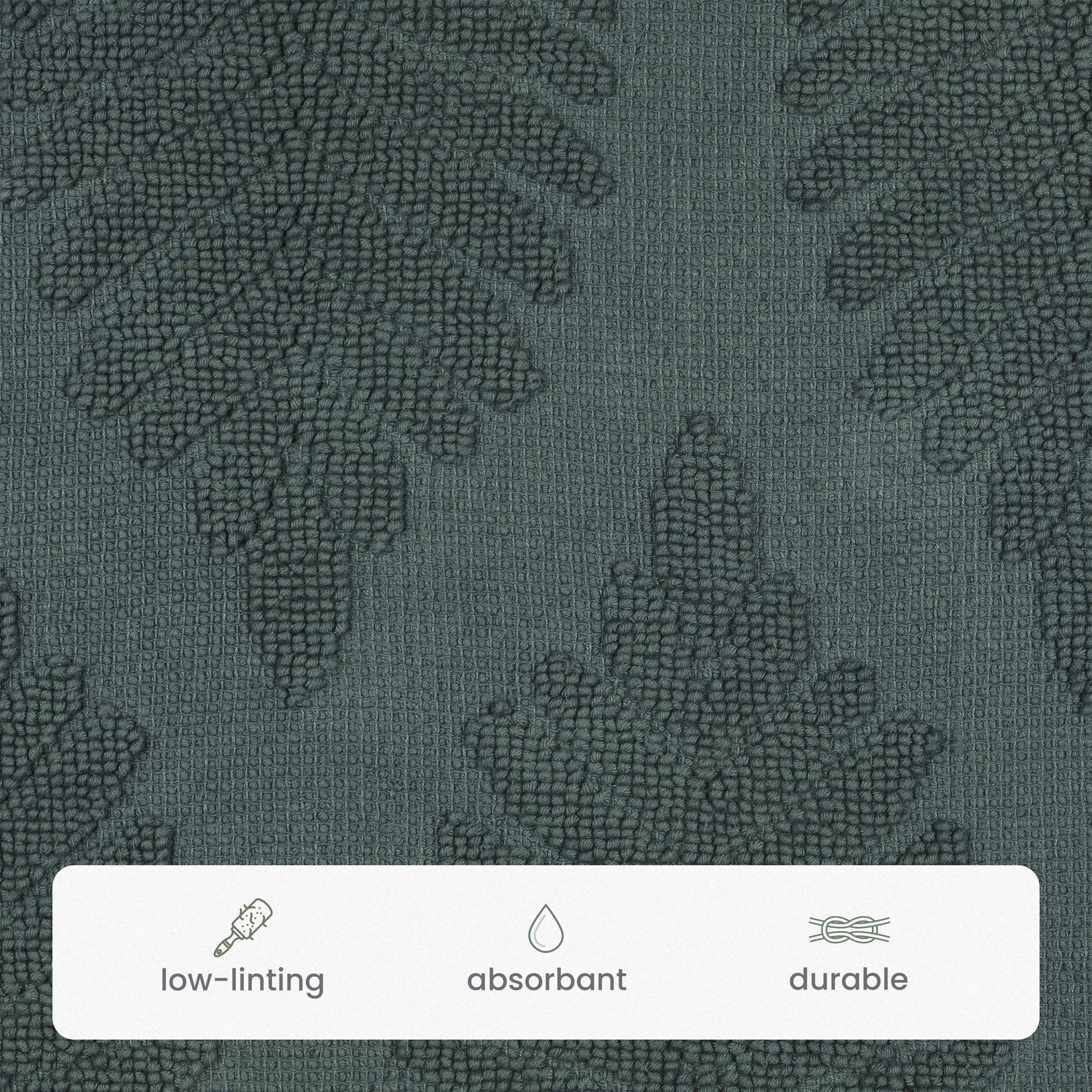 Martex Restore Fern Cotton Bath Rug, 20" x 32", Jade