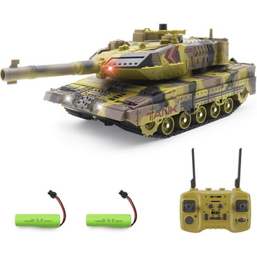 Remote Control Tank Toys, Tank That Shoots with Water Bomb and Spray, Military RC Vehicle for Adult and Kid