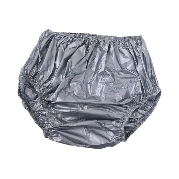 Pañal protector para adultos mayores, cómodo de poner y quitar, práctico Gris