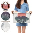 thumbnail image 5 of Yayeee Foldable Storage Basket for Shelves with Handles Set of 2 Waterproof Cloth Bins, Abstract Elephant, 5 of 7