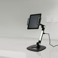 thumbnail image 2 of 1 Ensemble Support de Tablette de Bureau Noir Aluminium pour Diffusion en Direct et Vidéoconférence, 2 of 7