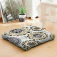 thumbnail image 4 of 22 Inch Boho Meditation Pillow, Dutch Velvet Square Cushion for Yoga and Reading, 4 of 7