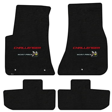 Lloyd Mats Custom Fit Floor Mats for Dodge Challenger RWD Logo Floor Mats 2015/ON 4PC Set Charcoal