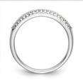 thumbnail image 2 of Solid 14k White Gold Diamond Wedding Band Ring Size 7.5 (.108 cttw.), 2 of 8