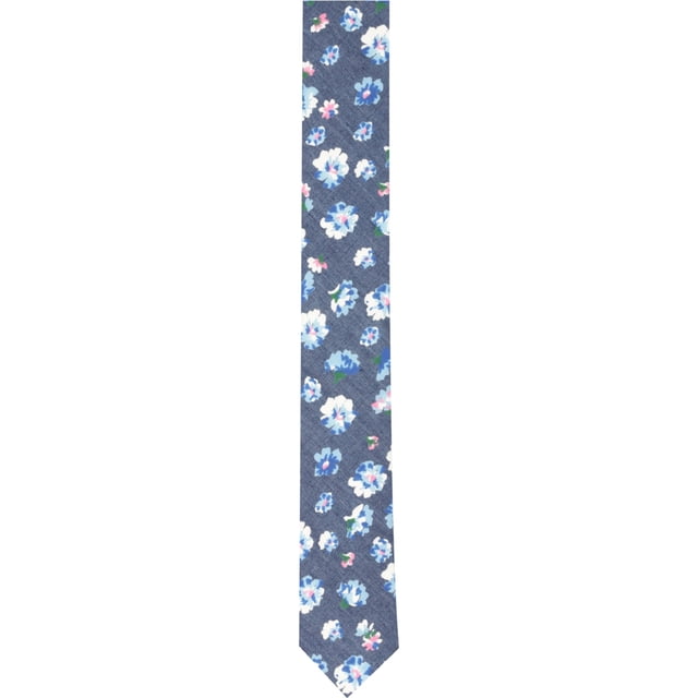 Penguin Mens Floral Skinny Self-tied Necktie, Azul, Talla única Penguin Corbata (Atada a sí misma)