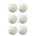 thumbnail image 2 of 6 bolas navideñas blancas con cuerda para decorar, hogar y fiestas. 4 cm, 2 of 9