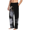thumbnail image 6 of Salouo Black Cobra Snake Print Pajama Pants for Men, Lounge Pants Elastic Waistband Casual Men's sleepwear Loungewear Sleep Pajama Pant -Medium, 6 of 7