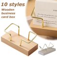 thumbnail image 3 of OPDBN Busin Card Holder For DeskWooden Busin Card Holder for Office Top•, 3 of 8