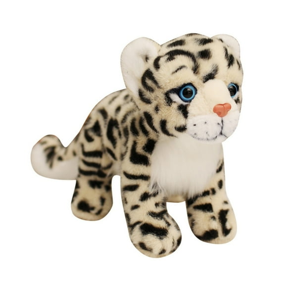 Snow Leopard Stuffed Animal - Super Soft Realistic Snow Leopard Plush Toy, Cute Pillow Toy Gift