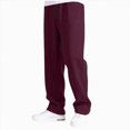 thumbnail image 2 of CAUYDY Youth Boy's Baggy Sweatpants Kis Straight Leg Open Bottom Casual Pants Tween Elastic Waist Athletic Joggers Sweat Pants With Pockets Wine Sizes 5-6 Years, 2 of 5