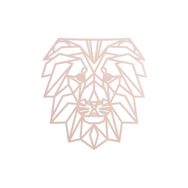 Central Coast Designs Geolion 24rgld 24 X 24 In Geometric Lion Design Laser Cut Steel Wall Art 44 Rose Gold Walmart Canada