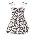 thumbnail image 1 of Qiylii Kids Girls Dress Printing High Waist Sleeveless Strap Stylish Mini Dress, 1 of 6