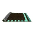 thumbnail image 2 of Ahgly Company Indoor Rectangle Abstract Turquoise Blue Contemporary Area Rugs, 2' x 4', 2 of 4