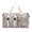 Beige, variant on Large Travel Gym Bag Cow Leopards Print Pattern Multi Pocket Storage Oxford Fabric Bag For Workout Trip Swim