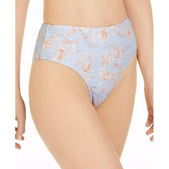 WeWoreWhat Womens Bikini Bottom Swimsuit Bathing Suit Separates Blue Floral M