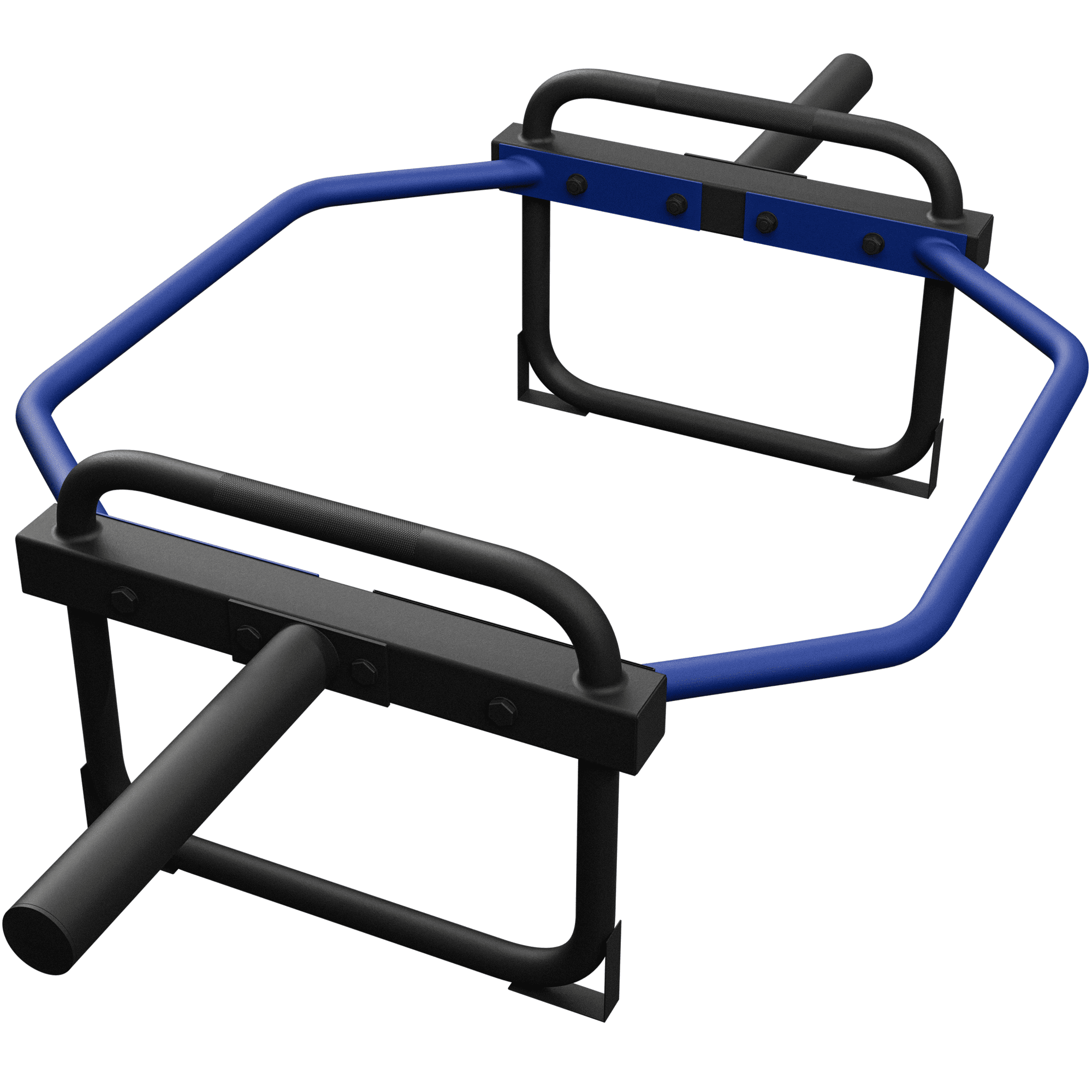 PexFix Trap Bar Deadlift Olympic Hex Weightlifting Bar in Black, 300Lbs