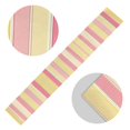 thumbnail image 5 of Yayeee Table Runner 70 inches Long Home Kitchen Dinning Party Decoration, Pink and Yellow Striped Pattern, 5 of 7