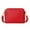 Red, variant on Fnochy Clearance Three-layer Leather Crossbody Bag, Waterproof Lightweight Outdoor Bag, Large Capacity Foldable Shoulder Bag, Versatile Travel Companion for Daily Use