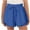 Navy, variant on CYRBOKO Girls Athletic Shorts, Casual Drawstring Holiday Elastic Waist Summer Bottoms Blue Size 12 T